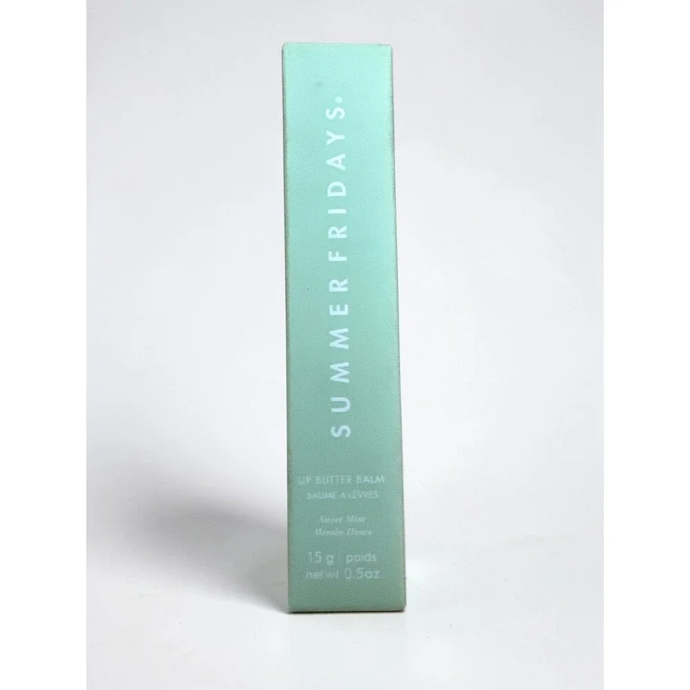 Summer Fridays Lip Butter Balm for Hydration & Shine ~ SWEET MINT ~ 1.5g / .5 Oz